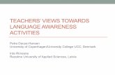 TEACHERS’ VIEWS TOWARDS LANGUAGE AWARENESS ?? VIEWS TOWARDS LANGUAGE AWARENESS ACTIVITIES ... Finnish, “We teachers ... The teachers’ language awareness development in terms