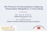 The Process of Forecasting & Analyzing Repurchase ... Process of Forecasting & Analyzing Repurchase Obligations: A Case Study . ... – Whenever there are material changes in your