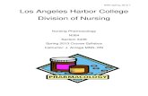 N364 Spring, 2013 1 Los Angeles Harbor College Division … Syllabus Spring 2013.pdf · Los Angeles Harbor College Division of Nursing ... Pharmacodynamics 1, 4, 5 ... Define and
