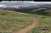 ROCKY MOUNTAIN BICYCLES Mountain & Pavement... · At Rocky Mountain we ride and test our bikes in the ... In 2009 Rocky Mountain returned to World Cup downhill competition with the