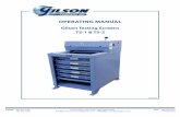 OPERATING MANUAL - Gilson Company, Inc. · OPERATING MANUAL Gilson Testing Screens ... 5.5 TS-1 Hydraulic Clamping System 11 ... an electrical power source until you have mounted