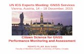 UN ICG Experts Meeting: GNSS Services and their Uncertainties: A practical guide to modern error analysis. ... UN ICG Experts Meeting: GNSS Services