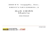 Microsoft Word - MA-5188H_8x8 HDMI Matrix_User …site.hdtvsupply.com/HDTVMA5188H13.doc · Web viewSolid Converter PDF HDTV Supply, Inc. HDTVM5188H1.3 8x8 HDMI Matrix User Manual