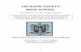 JACKSON COUNTY HIGH SCHOOLjacksoncountyhighschool.net/images/2015-2016_JCHS_Student_Handbook...190 Blue Devil Lane Gainesboro, TN 38562 Ph: ... impedes Jackson County High School from