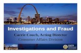 Investigations and Fraud - California Department of … Insurance Crime Bureau Investigations and Fraud Name of session (1 line) SLIDE 27 Department of Insurance, Financial Institutions