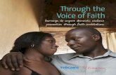 Through the Voice of Faith - Raising Voices · i. learnings to inspire domestic violence prevention through faith institutions. Through the . Voice of Faith