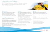 Case Study DHL Express Logistics - Xerox Study DHL Express DHL Express, a leading provider of logistics, courier and express parcel delivery services in Mexico and worldwide, was looking
