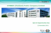 SYNNEX (Thailand) Public Company Limited - dcs-digital.com · Prism Solutions Co.,Ltd. • About 70 Staffs and more than 40 Engineers • Financial support by SYNNEX Thailand PCL.