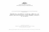 Diabetes mellitus and its effects on pilot performance … · Diabetes mellitus and its effects on ... The purpose of this report is to review diabetes mellitus in terms of its effects