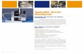 Spindle Error Analyzer - ibspe.com · STATIC SPINDLE ERROR ANALYZER (Measurement system for precision rotary tables) Measurement system. In modern machine designs the application