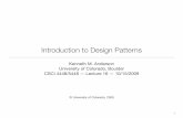 Introduction to Design Patterns - Computer Sciencekena/classes/5448/f09/lectures/16...Introduction to Design Patterns ... • Recall the InstrumentSpec example from the ... • We