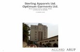 Sterling Apparels Ltd. Optimum Garments Ltd.accord.fairfactories.org/accord_bgd_files/1/Audit_Files/21366.pdf · Sterling Apparels Ltd. Optimum Garments Ltd. Baron, Earpur Union,