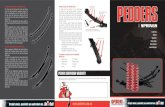 SPRINGS - Pedders Suspension · Through innovative design, Pedders have developed leaf springs in conjunction specially valved Foam Cell Shocks to achieve the best of both worlds,