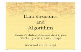 Data Structures and Algorithms - Pradžiaalgis/dsax/Data-structures-2.pdfData Structures and Algorithms ... functions that operate on these objects ... Implementation 10/3/2013 3 10