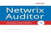 Netwrix Auditor - UBM Global · Netwrix Auditor provides the evidence required to prove that your ... there’s no need to crawl through weeks of log data to answer questions ...