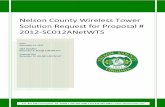 Nelson County Wireless Tower Solution Request for Proposal ...€¦ · Nelson County Wireless Tower Solution Request for Proposal # 2012-SC012ANetWTS. P.O. Box 336 ... ISP Internet