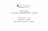 MailMan Systems Management Guide - U.S. … · Web viewSYSTEMS MANAGEMENT GUIDE Version 8.0 August 2002 Revised April 2012 Department of Veterans Affairs (VA) Office of Information