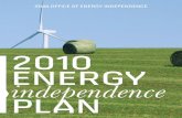 2010 EnErgy independence Plan - Iowapublications.iowa.gov/14163/1/2010OEIEnergyInpPlanLowResFinal.pdf2010 Energy Independence Plan 3. ... “Iowa’s electricity should be the greenest