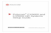 Polycom® CX5000 and CX5000 HD Systems Setup Guide · Polycom CX5000 device rear section ... (LCD) touch screen. ... Polycom® CX5000 and CX5000 HD Systems Setup Guide