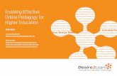 Enabling Effective Online Pedagogy for Higher Educationcondor.depaul.edu/dwrd/d2l/d2l_whitepaper.pdf · Enabling EffEctivE OnlinE PEdagOgy fOr HigHEr EducatiOn ... The barriers to