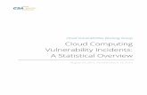Cloud Vulnerabilities Working Group Cloud Computing … ·  · 2017-01-13Cloud Vulnerabilities Working Group Cloud Computing Vulnerability Incidents: A Statistical Overview August