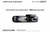 NBDVR312GW - Instruction Manual (English R6) CONTENTS iN-CAR CAM Instruction Manual Powered GPS Mount Car Power Cable USB Cable PRODUCT FEATURES & Software Disk Quick Start Guide Please