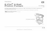 E-Flo 4-Ball Piston Pumps - Graco Inc.€¦ · E-Flo® 4-Ball Piston Pumps Durable, energy efficient piston pumps for high volume paint circulation ... † Clean plastic parts only