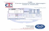 CIM. Cersa Instruments Manager. User's manual. manual.… ·  · 2012-12-08Part I: CIM in your factory Manual version : 3.0.0 Production management 2Production management Production