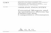 GAO-08-845 Airline Industry: Potential Mergers and ... · Why GAO Did This Study ... this case, airline city-pair ... (AirTran Airways, America West Airlines, ATA, Frontier Airlines,