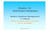 Chapter 13:Chapter 13: Distributed Databaseskarmila.staff.gunadarma.ac.id/Downloads/files/45820/mdm7...Federated Federated -- Supports local databases for unique data requestsSupports