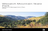 Wasatch Mountain State Park Mountain State Park Resource Management Planning ... Figure 1 Visitation by Major Activity Type, ... to identify the most cost-effective path to