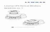Lewmar CPX Vertical Windlass 66300104 Iss. 7€£ A windlass should never be used as a mooring bollard, ... ‣ Consult the boat manufacturer if you have any doubt about the strength