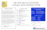 BLACK HILLS CHAPTER February 2016 NEWSLETTER - … · BLACK HILLS CHAPTER February 2016 NEWSLETTER ... the organization to continued greatness. ... Engineer’s Week: Kyle Young
