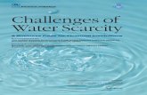 Water Scarcity - United Nations Environment€¦ · For increased investment in water efficiency, infrastructure and resources to occur, however, ... Water scarcity currently affects