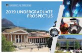 2019 UNDERGRADUATE PROSPECTUS - University of Cape … ·  · 2018-04-032019 UNDERGRADUATE PROSPECTUS. Message from the Vice-Chancellor 2 Using this Prospectus 4 About Cape Town