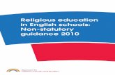 Religious education in English schools: Non‑statutory ...re-handbook.org.uk/.../Religiouseducationguidancein...schools2010.pdf · council on religious education 12 ... This guidance