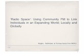ʻRadio Spaceʼ: Using Community FM to Link Individuals in ...harukanashow.org/wp-content/uploads/PDF-of-Slides-Radio-Space-by... · We will introduce two radio shows from WRFU, which