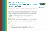 Ethnic & Cultural Diversity within the Deaf Community · Ethnic & Cultural Diversity within the Deaf ... Name at least three key national organizations serving ... How do these organizations