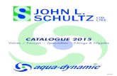 CATALOGUE 2015 - JOHN L. SCHULTZ€¦ · CATALOGUE 2015 Valves ~ Faucets ... JOHN L. SCHULTZ LTD. ... GAS BALL VALVES - FULL PORT • Two-piece forged brass body, blowout proof stem