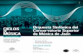 Orquesta Sinfónica del Conservatorio Superior de Música de ... · Jordi Mora, director — El amor brujo ... Lizano, Javier Millán, Francisco José Ruíz, Laura Enríquez, ...