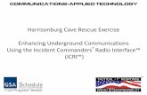 Harrisonburg Cave Rescue Exercise Enhancing … Cave Rescue Exercise Enhancing Underground Communications Using the Incident Commanders’Radio Interface™ (ICRI™) ®