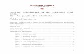 Table of contents - westernsydney.edu.au€¦  · Web viewStep 8 – complete your application13. OVERVIEW – GUIDE ON HOW TO SUBMIT ONLINE . SPECIAL CONSIDERATION AND DEFERRED