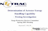 Determination of Arrester Energy Handling Capability ...pes-spdc.org/sites/default/files/presentations/Arrester_Energy... · Determination of Arrester Energy Handling Capability -