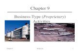 Business-Type (Proprietary Govt Funds... · Governmental activities Proprietary Fund Accounting Two types of Proprietary Funds--Enterprise Funds ... Chapter 9 Granof-5e 15.