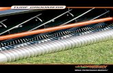 Turf Groomer brochure-14 - Jacobsen · Depth-of-cut: At or slightly below the height-of-cut ... The exclusive design allows the unit to be raised for regular maintenance without losing