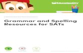 A FREE RESOURCE PACK FROM EDUCATIONCITY Grammar … · A FREE RESOURCE PACK FROM EDUCATIONCITY Grammar and Spelling ... English Lesson Plans Suitability. English Tests: ... • 30