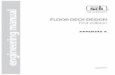 STEEL DECK sINSTITUTE engineering manual · The tables in Appendix A are for composite deck and composite deck-slabs with the yield strength of the deck equal to 33 ksi. Some SDI