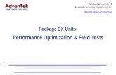 Package DX Units: Performance Optimization & Field Tests · Package DX Units: Performance Optimization & Field Tests Michael West, ... Field Test Results ... Package DX Units: Performance
