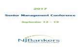2017 Senior Management Conference - njbankers.com · solution providers. ... James M. Meredith, Retired, Executive Vice President / Chief Operating ... A Stifel Company As in the