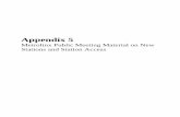 Appendix 5 - Metrolinx Public Meeting Material on New ... · Appendix 5 Metrolinx Public Meeting Material on New Stations and Station Access ... ngt o ntoonon n umberland l e